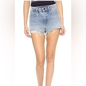 Alexander Wang Bite Distressed Denim Cutoff Shorts